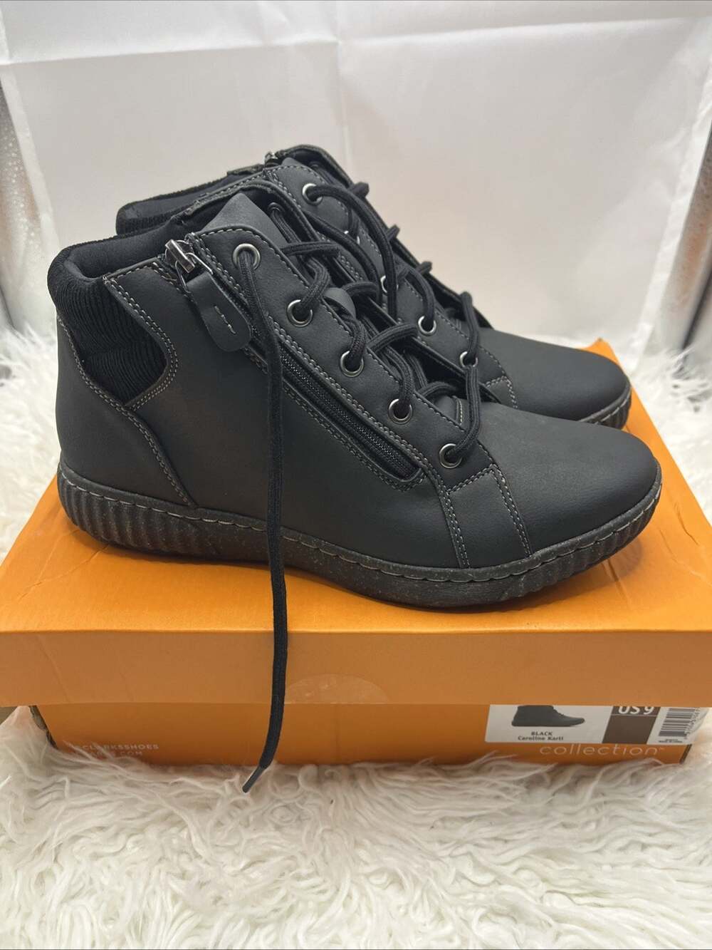Clarks Collection Women’s Boots Size US 9 Black Open Box